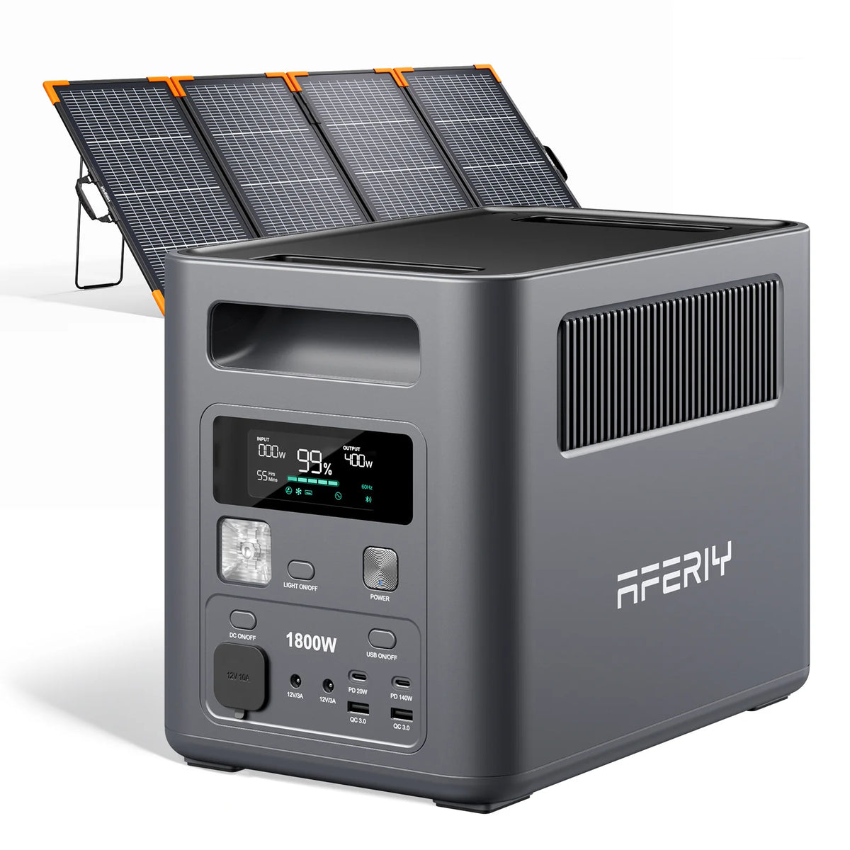 AFERIY Nomad1800 P180 1800W Solar Generator Kit