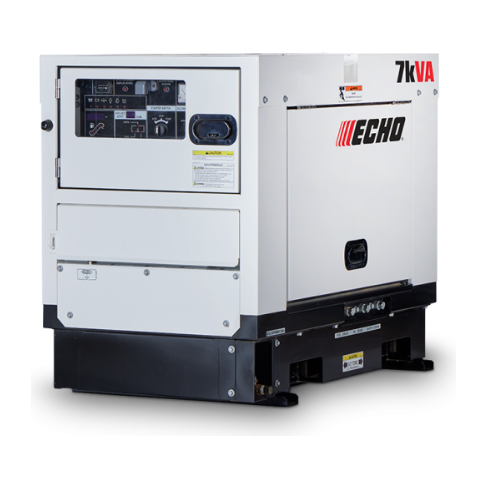 Powered Diesel Generator - DGK7F, 7.2 kW Standby, 6.5 kW Prime, Single-Phase, 120-240 Volt, Liquid Cooled, 62-64 dBA, Auto-Start