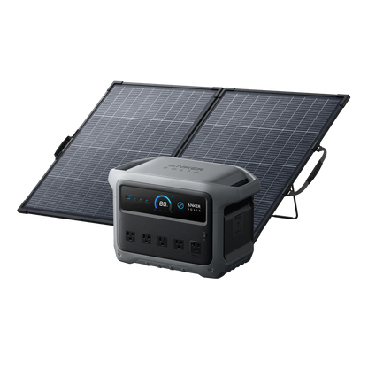 Anker SOLIX C1000 Gen 2 Portable Power Station with 200W Bifacial Solar Panel