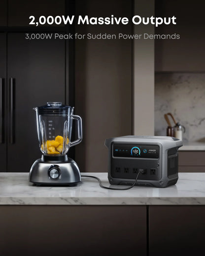 Anker SOLIX C1000 Gen 2 Portable Power Station - 1,024Wh | 2,000W