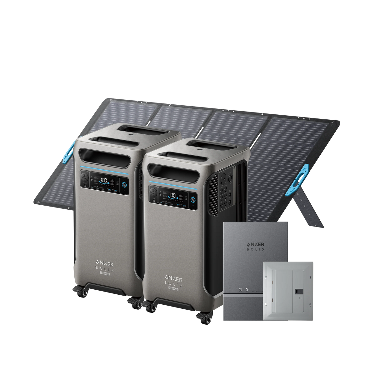 Anker 2× SOLIX F3800 Plus + Smart Home Power Kit