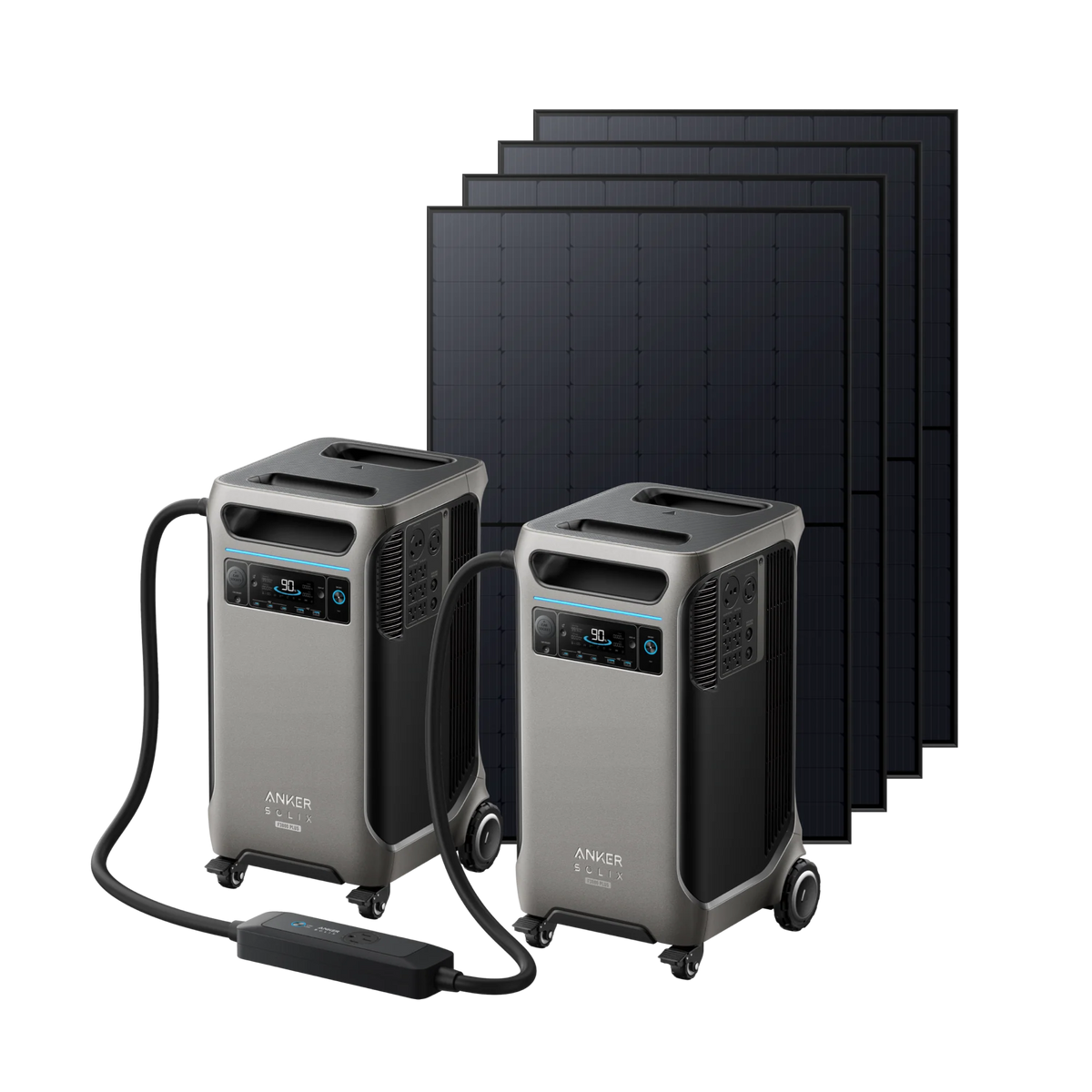 Anker 2× SOLIX F3800 Plus + Smart Home Power Kit