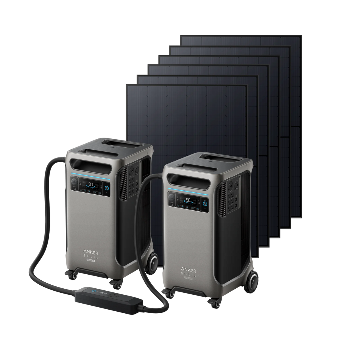 Anker 2× SOLIX F3800 Plus + Smart Home Power Kit