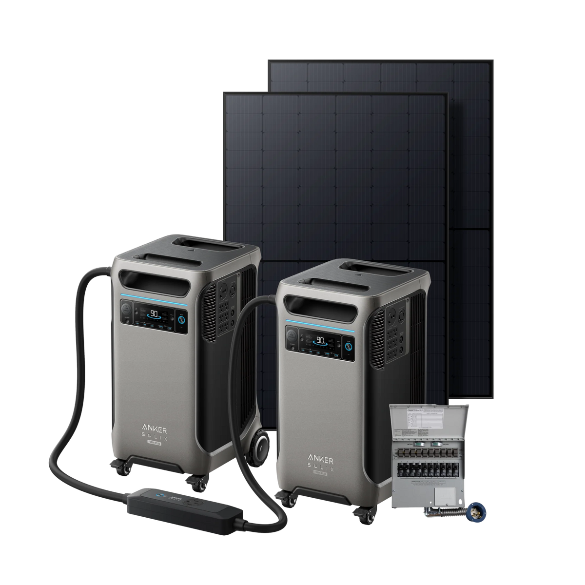Anker 2× SOLIX F3800 Plus + Smart Home Power Kit