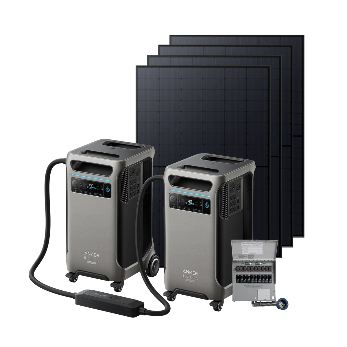 Anker 2× SOLIX F3800 Plus + Smart Home Power Kit