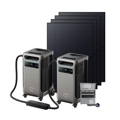 Anker 2× SOLIX F3800 Plus + Smart Home Power Kit