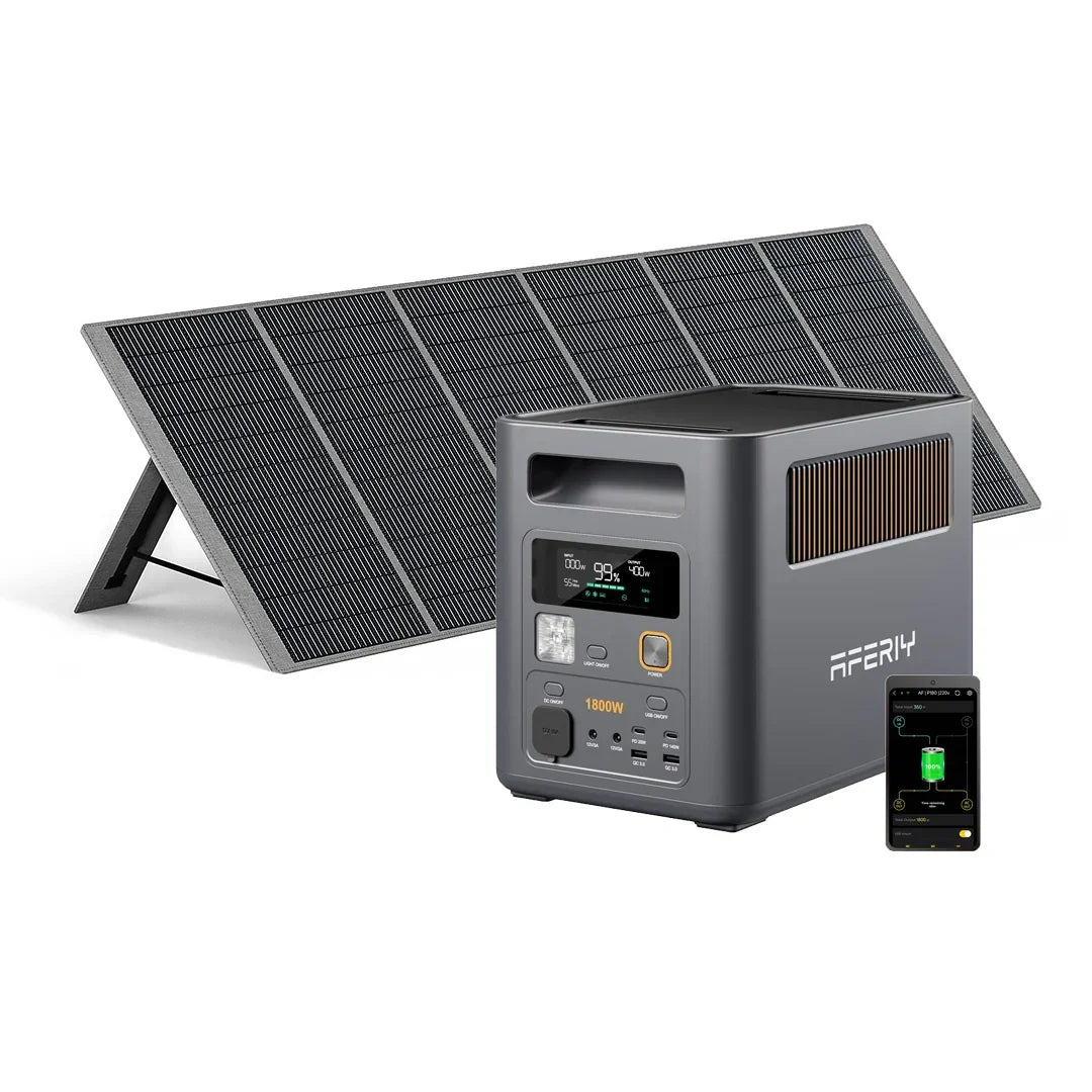 AFERIY Nomad1800 Pro P180 Pro 1800W Solar Generator Kit