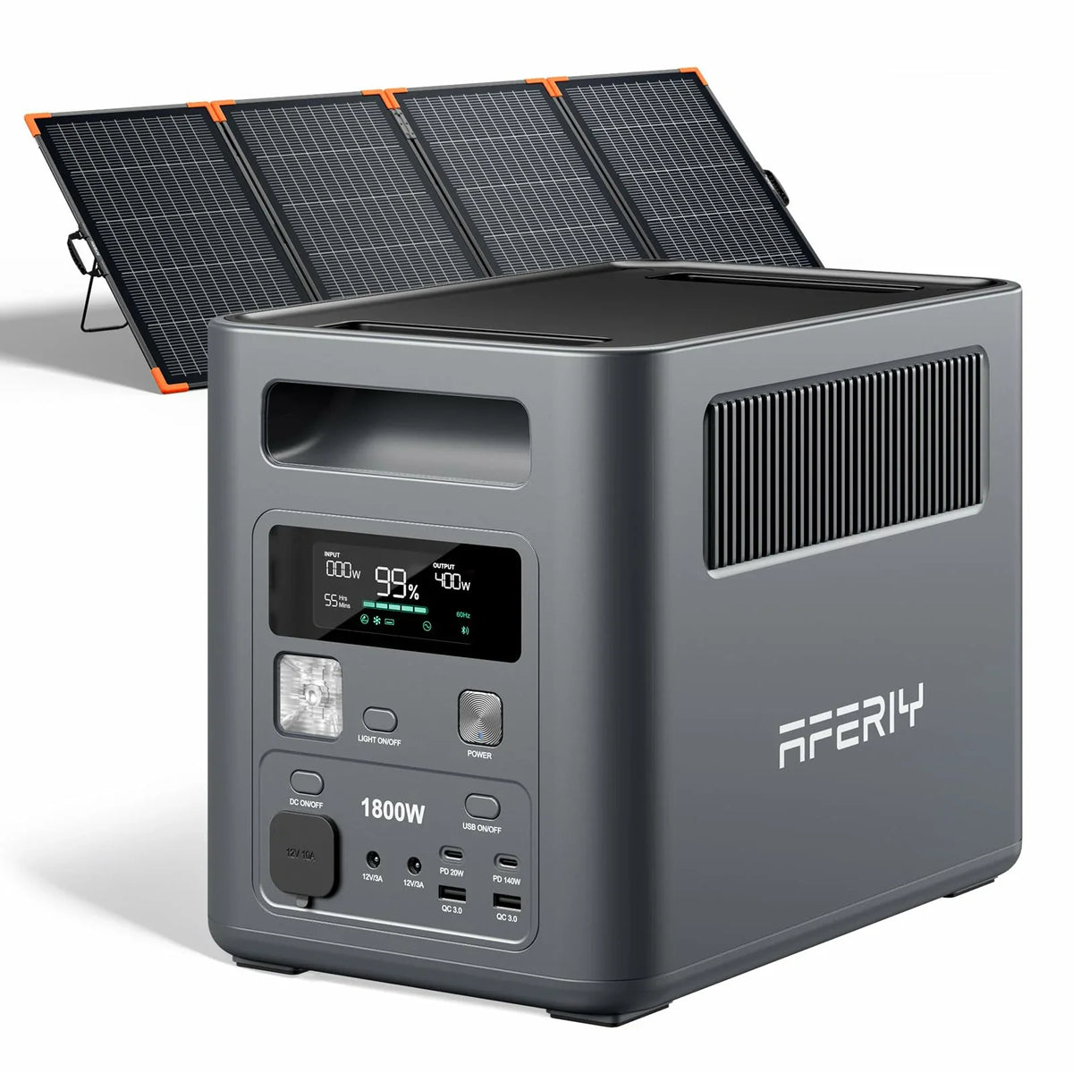AFERIY Nomad1800 P180 1800W Solar Generator Kit