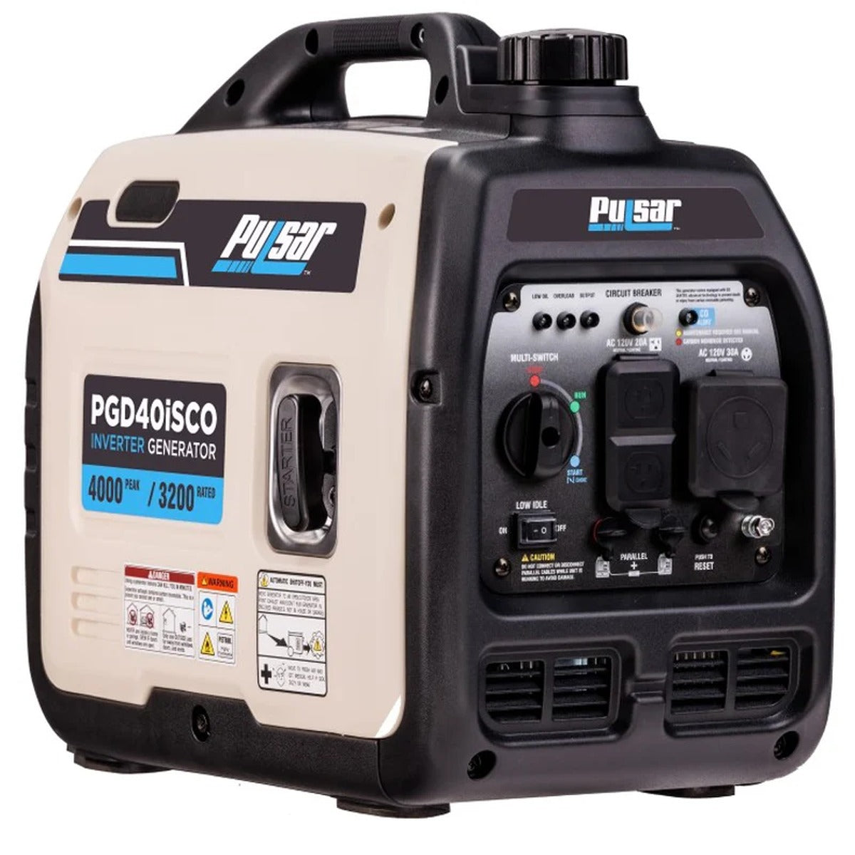 Pulsar 4,000 Watt Inverter Generator with CO Sentry