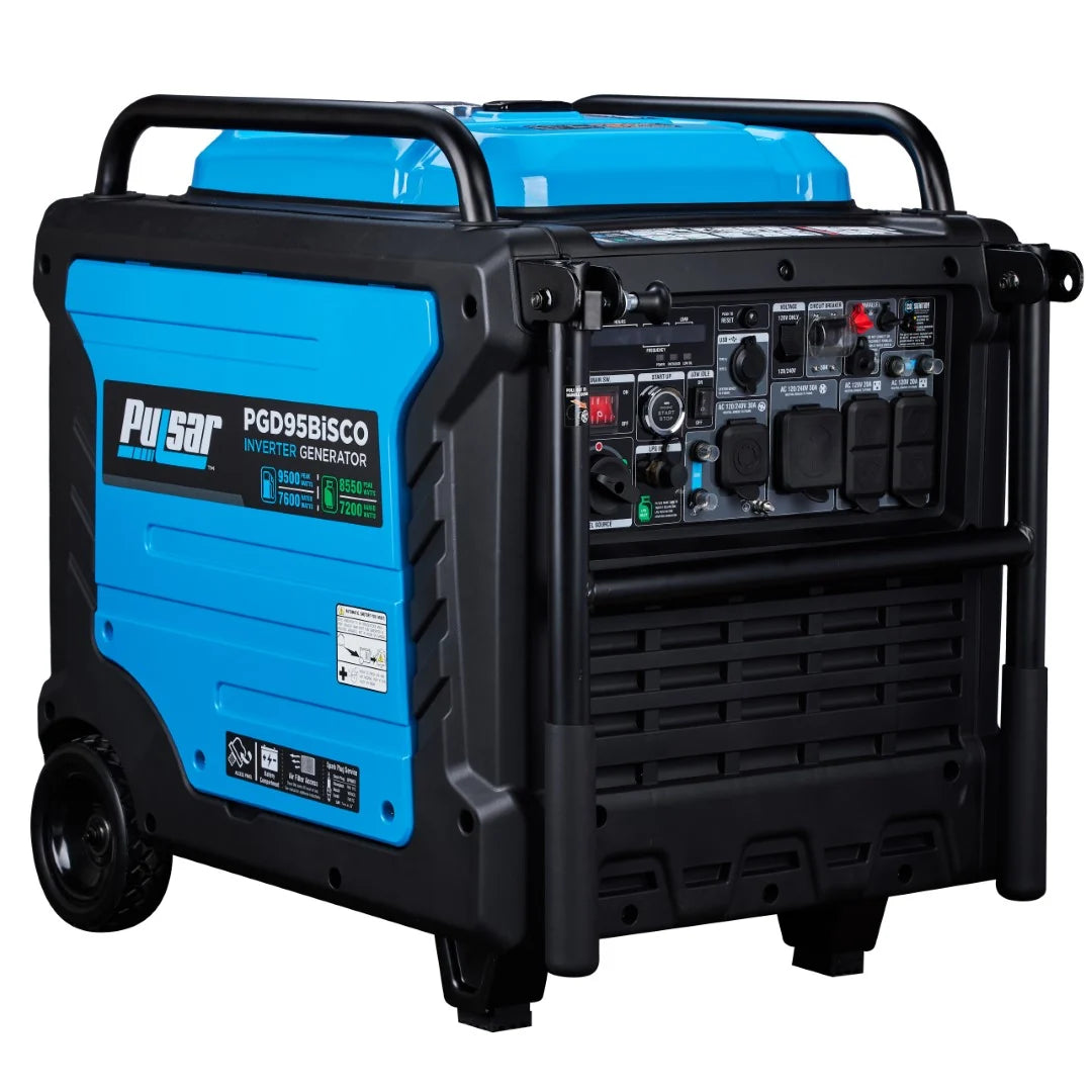 Pulsar 9,500 Watt Dual-Fuel Inverter Generator with CO Sentry