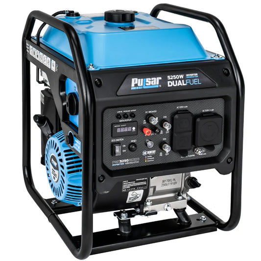 Pulsar 5,250 Watt Dual-Fuel Inverter Generator with CO Sentry