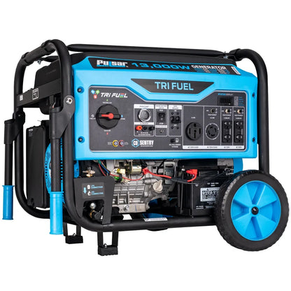 Pulsar 13,000 Watt Tri-Fuel Portable Generator with CO Sentry