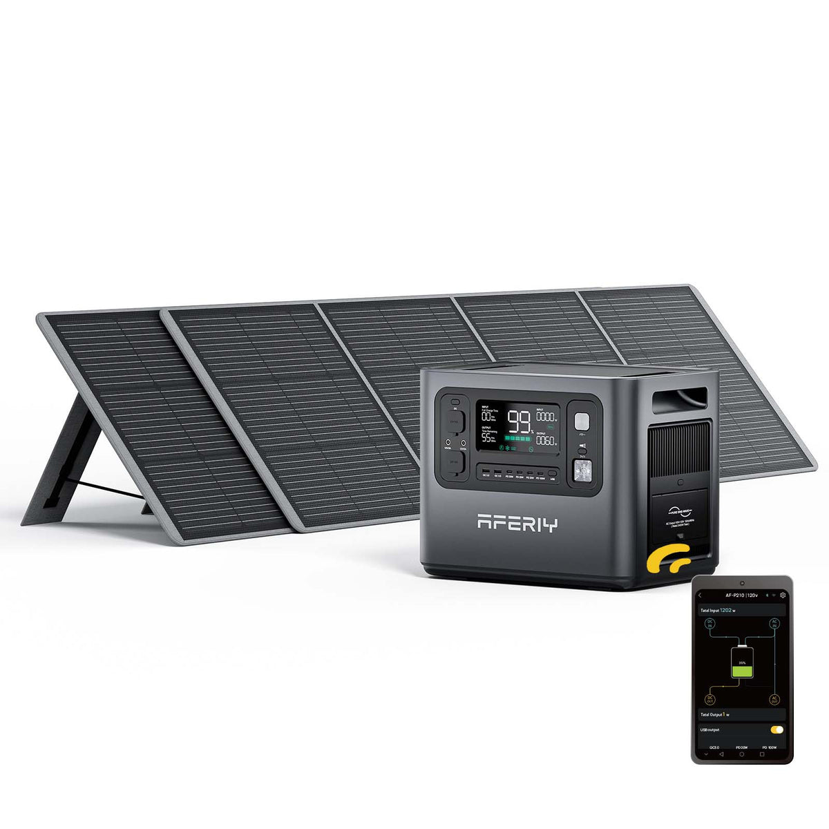 AFERIY Haven2400 P210 2400W Solar Generator Kit