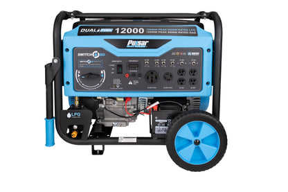 Pulsar 12,000 Watt Dual-Fuel Portable Generator with CO Sentry