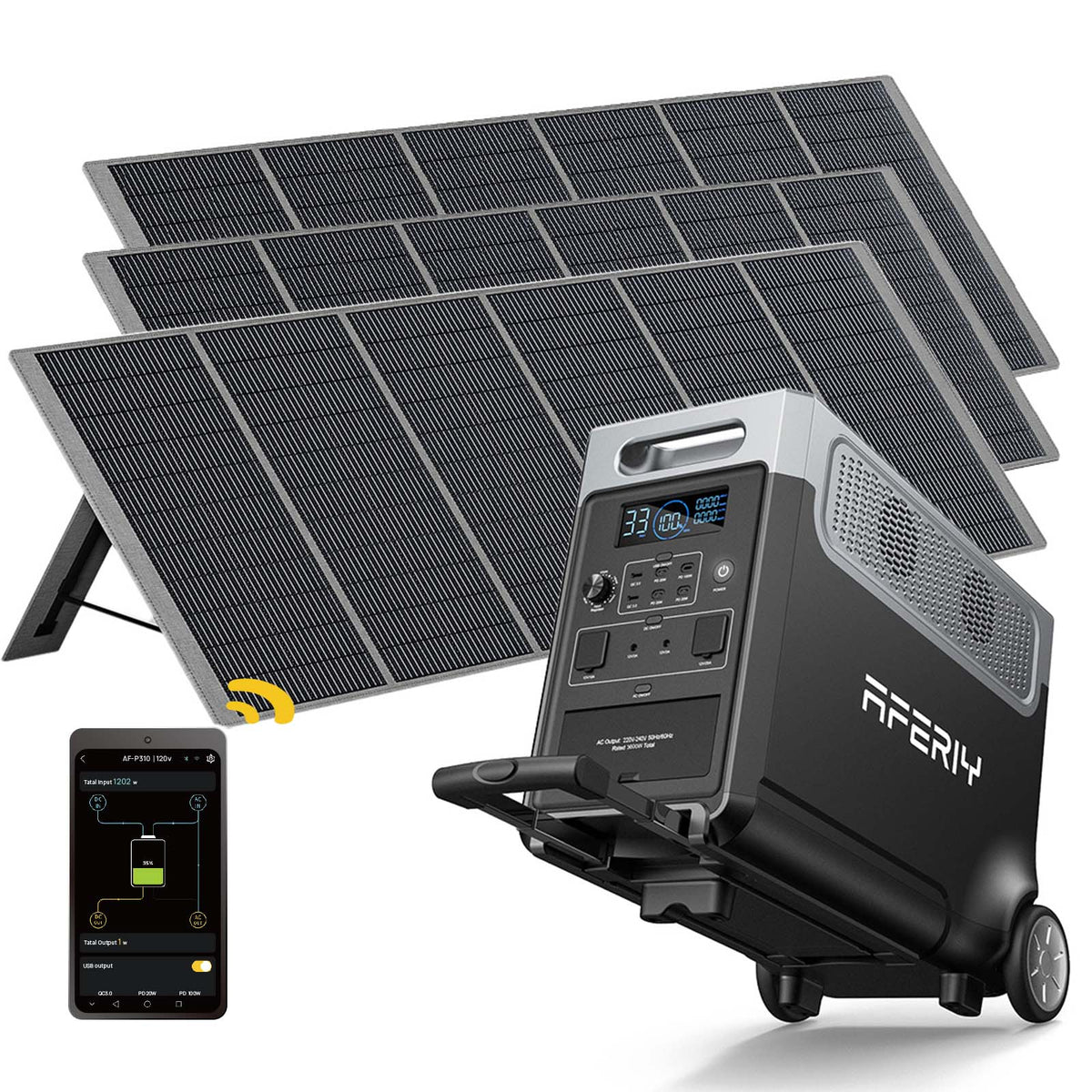 AFERIY Haven3600 P310 3600W Solar Generator Kit