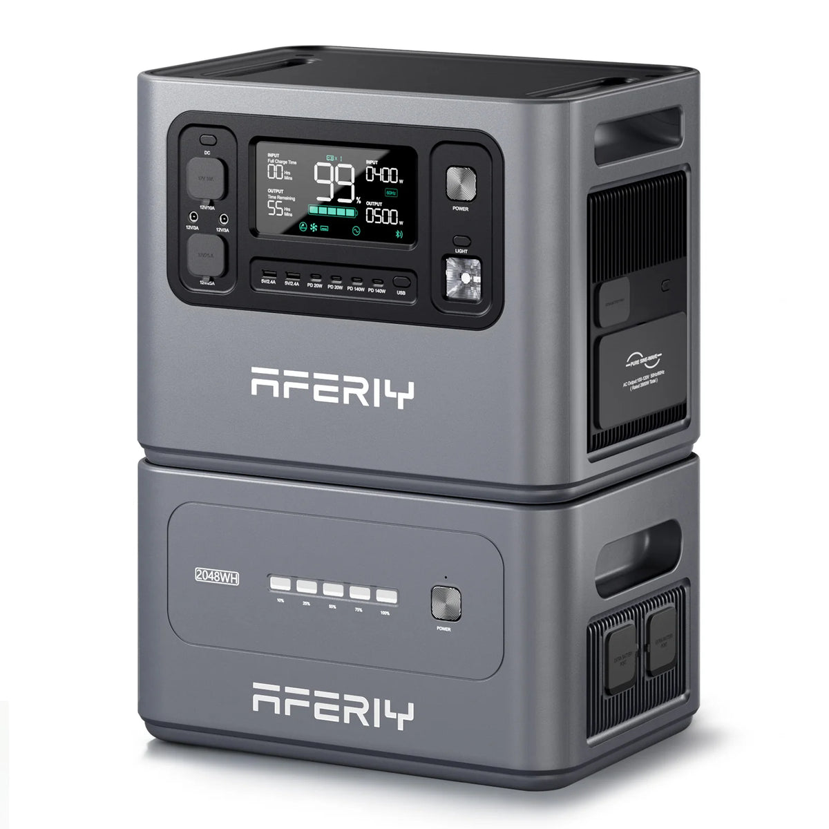 AFERIY 2048Wh Expansion Battery | Compatible with P300, P280 & P180 Pro Portable Power Stations