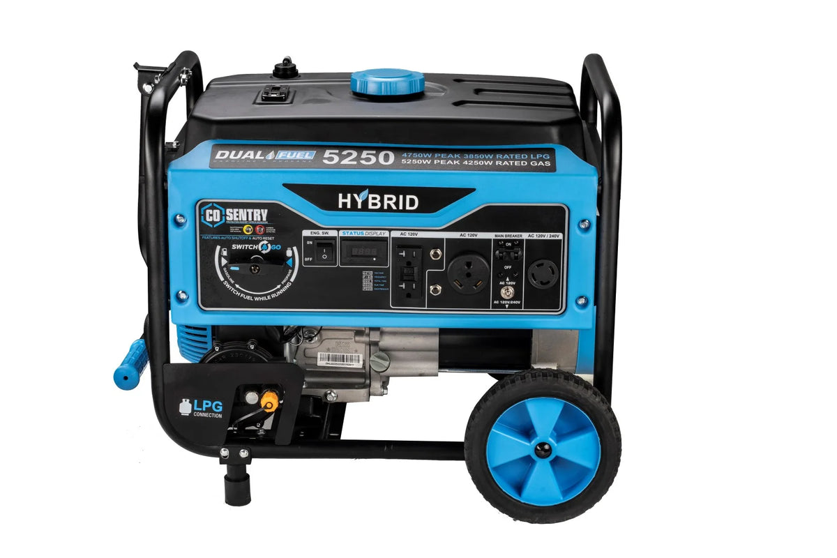 Pulsar 5,250 Watt Dual-Fuel Portable Generator with CO Sentry