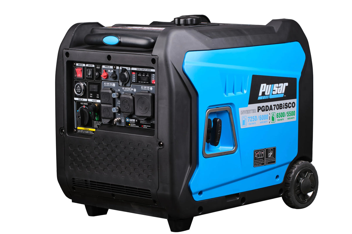 Pulsar 7,250 Watt Dual-Fuel Inverter Generator with CO Sentry