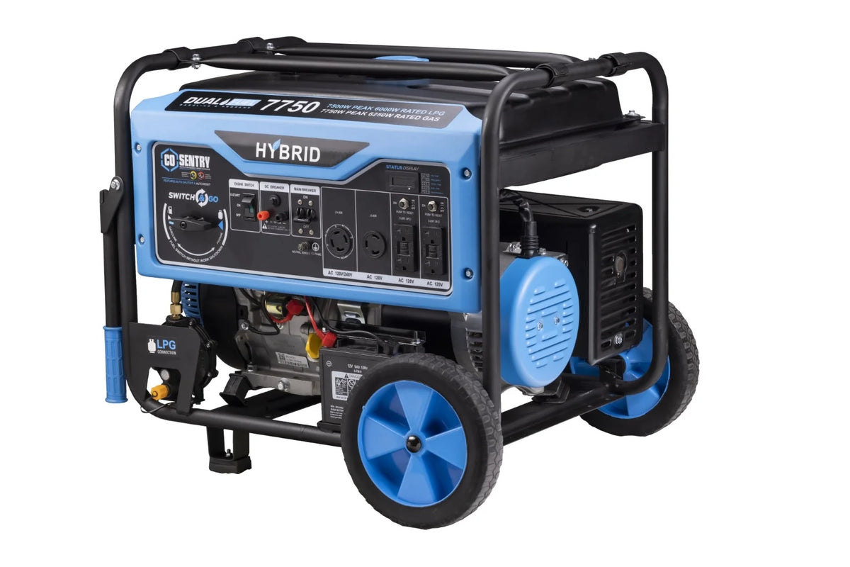 Pulsar 7,750 Watt Dual-Fuel Portable Generator with CO Sentry