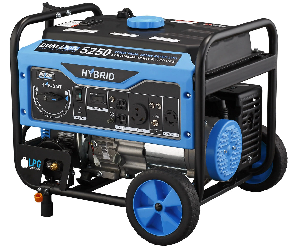 Pulsar 5,250 Watt Dual-Fuel Portable Generator