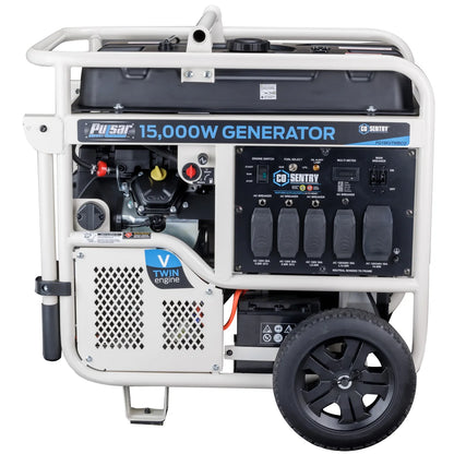 Pulsar 15,000 Watt Dual-Fuel Portable Generator with CO Sentry