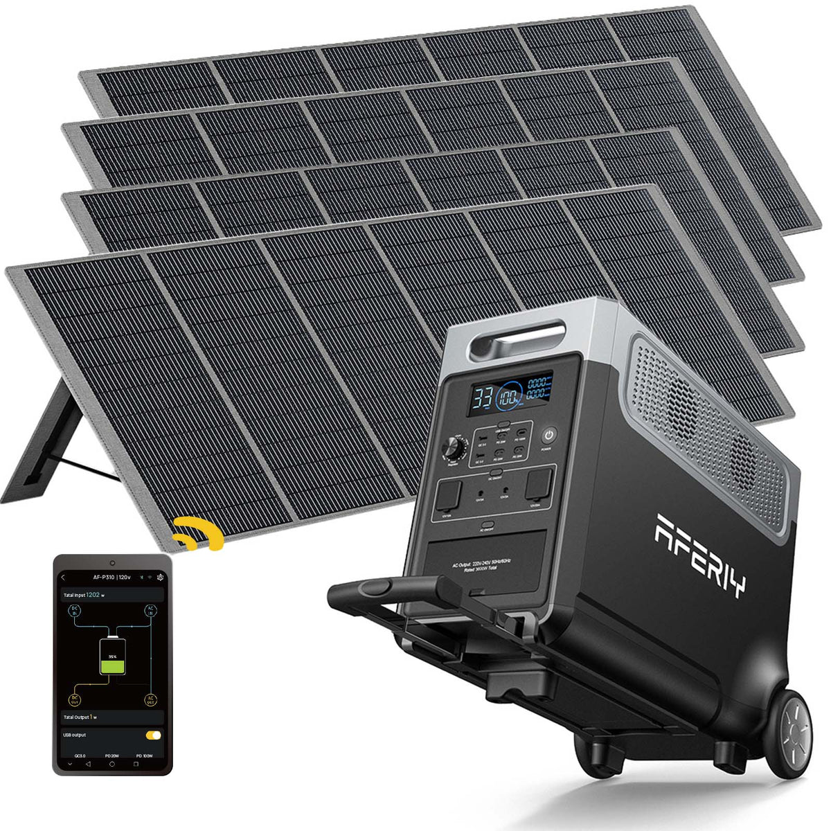AFERIY Haven3600 P310 3600W Solar Generator Kit