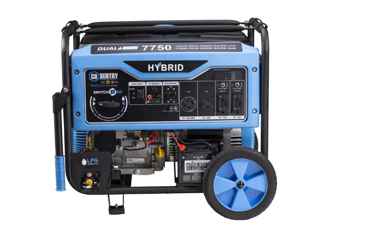Pulsar 7,750 Watt Dual-Fuel Portable Generator with CO Sentry