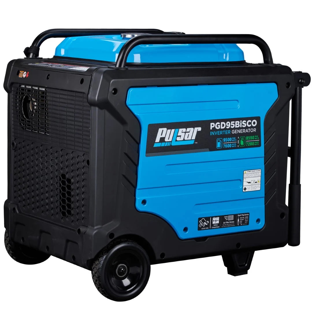 Pulsar 9,500 Watt Dual-Fuel Inverter Generator with CO Sentry