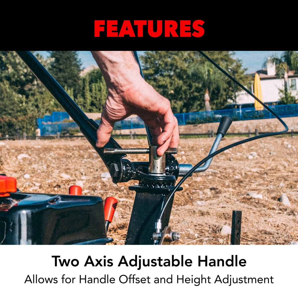 Pulsar 20 Inch Gasoline Powered Geared Rear Tine Tiller