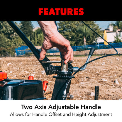 Pulsar 20 Inch Gasoline Powered Geared Rear Tine Tiller