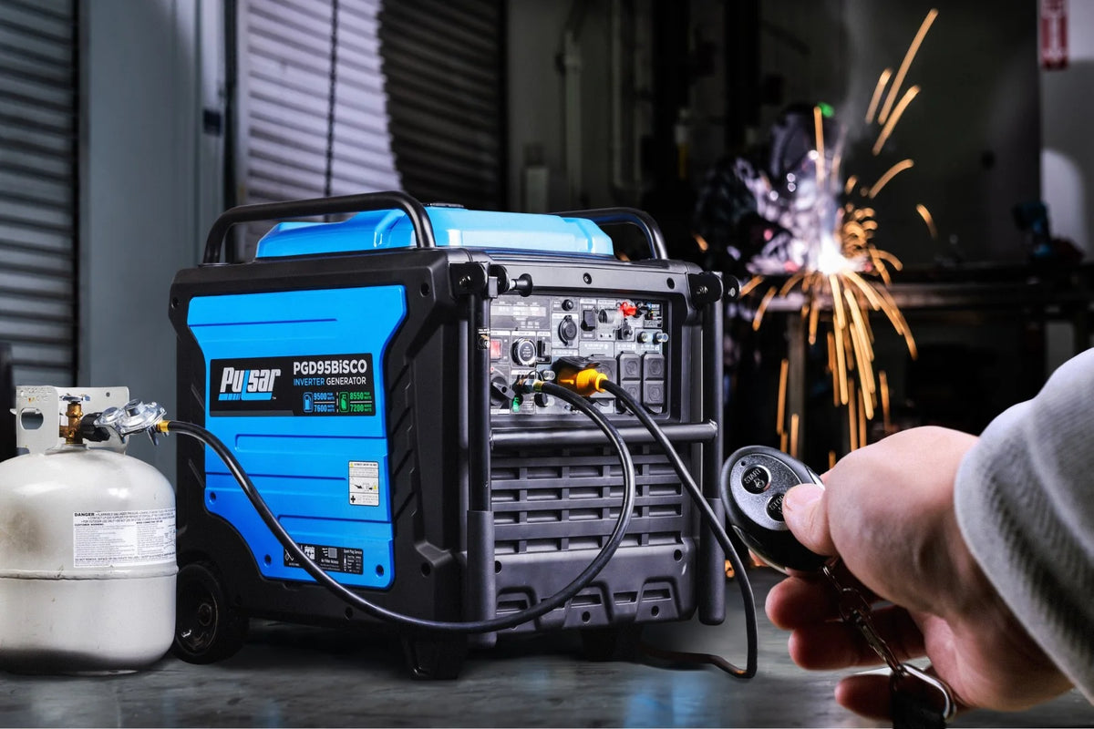 Pulsar 9,500 Watt Dual-Fuel Inverter Generator with CO Sentry