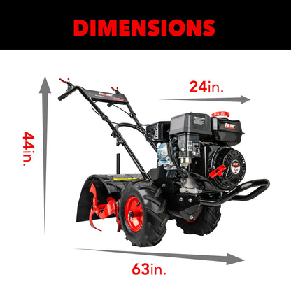 Pulsar 20 Inch Gasoline Powered Rear Tine Tiller