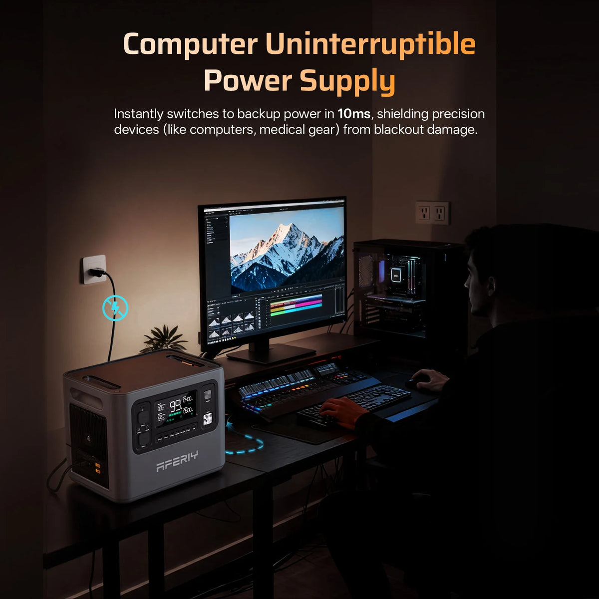 AFERIY 2048Wh Expansion Battery | Compatible with P300, P280 & P180 Pro Portable Power Stations