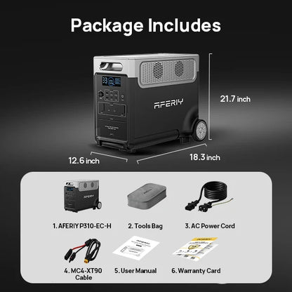 AFERIY Haven3600 P310 Portable Power Station with Expandable Capacity 3600W 3840Wh