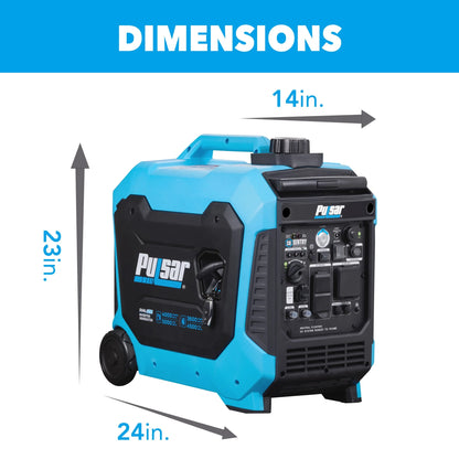 Pulsar 5,000 Watt Dual-Fuel Inverter Generator with CO Sentry