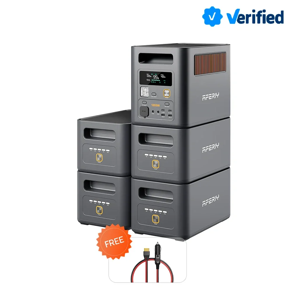 AFERIY Nomad1800 Pro P180 Pro 1800W Solar Generator Kit